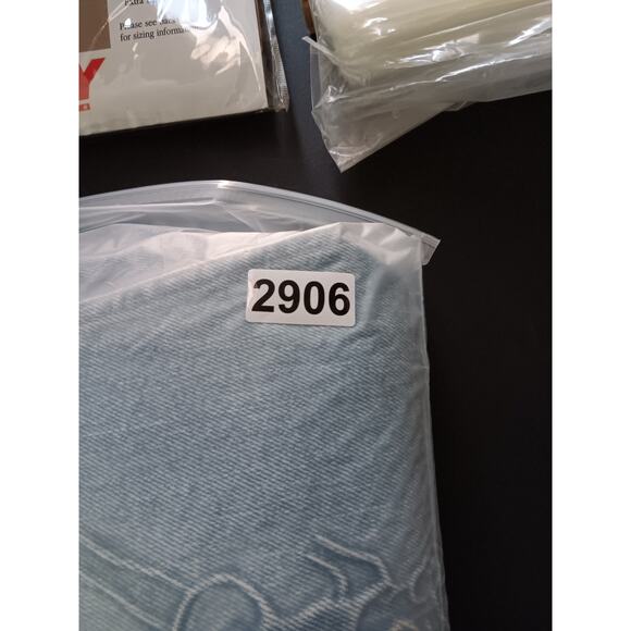 Vintage Tyca USA Denim Trucker Jacket Womens XXL Blue Fade Embossed Curves 80s - Picture 13 of 13